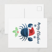 Weihnachtskrabbe Postkarte (Vorne/Hinten)