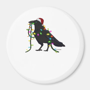 Weihnachtskrähe Die Zeit Ist Da Magnet