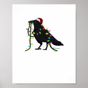 Weihnachtskrähe Die Zeit Ist Da Poster