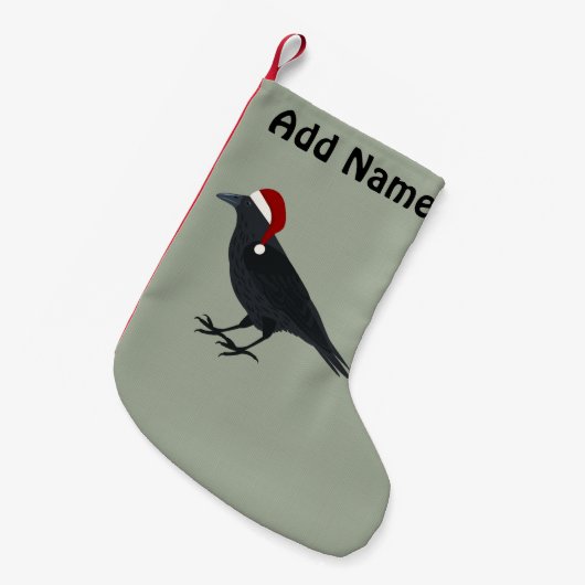 Weihnachtskrähe Kleiner Weihnachtsstrumpf (Vorderansicht (hängend))