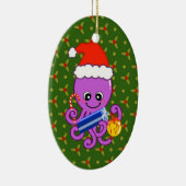 Weihnachtskrake Keramik Ornament (Rechts)