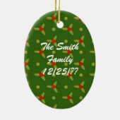 Weihnachtskrake Keramik Ornament (Hinten)