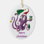 Weihnachtskrake Keramik Ornament (Rechts)