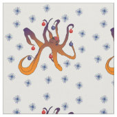 Weihnachtskrake Stoff (Nahaufnahme)