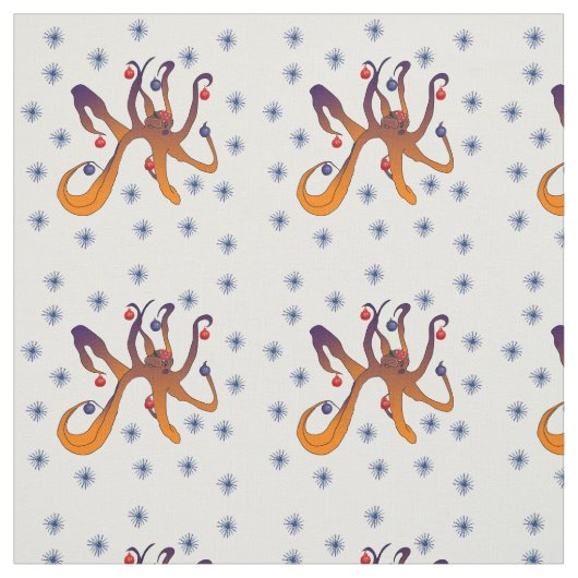 Weihnachtskrake Stoff (Muster)