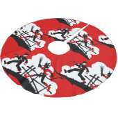 Weihnachtskrampf Polyester Weihnachtsbaumdecke (Schrägansicht)