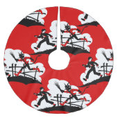 Weihnachtskrampf Polyester Weihnachtsbaumdecke (Vorderseite)