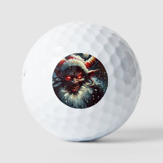 Weihnachtskrampus (1) golfball (Vorderseite)