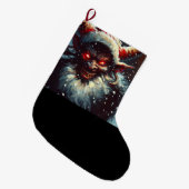 Weihnachtskrampus 1 großer weihnachtsstrumpf (Vorderansicht (hängend))