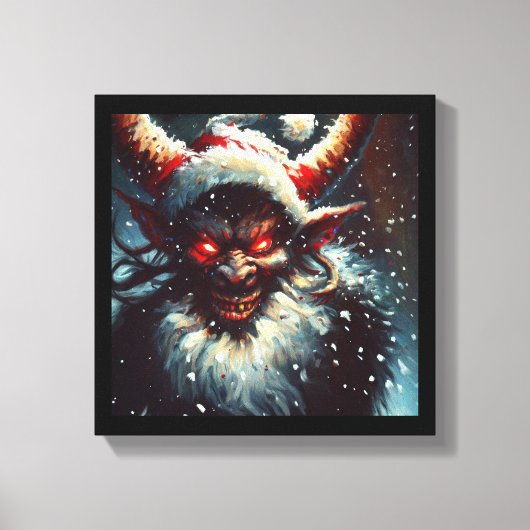 Weihnachtskrampus 1 leinwanddruck (Vorderseite)