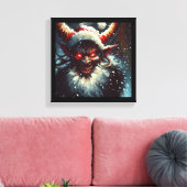 Weihnachtskrampus 1 leinwanddruck (Insitu (Wohnzimmer))