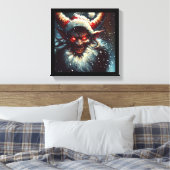 Weihnachtskrampus 1 leinwanddruck (Insitu (Schlafzimmer))