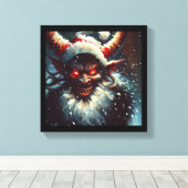 Weihnachtskrampus 1 leinwanddruck (Insitu (Holzboden))