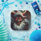 Weihnachtskrampus 1 pappteller (Party)