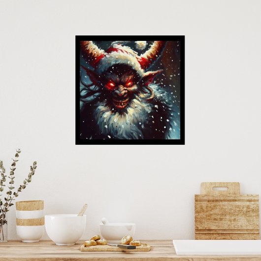 Weihnachtskrampus 1 poster (Küche)