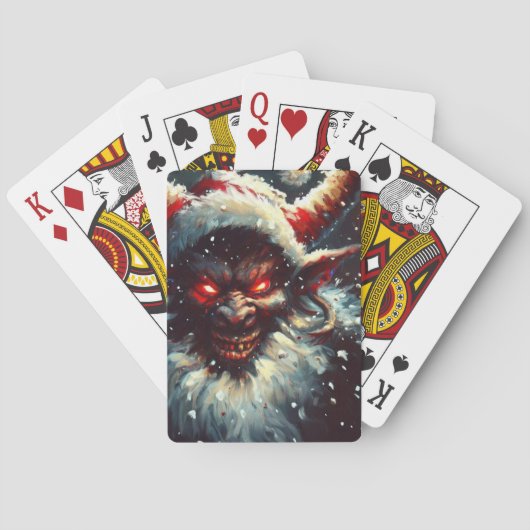 Weihnachtskrampus (1) spielkarten (Rückseite)