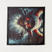 Weihnachtskrampus 1 wandteppich (Vorderseite (Horizontal))