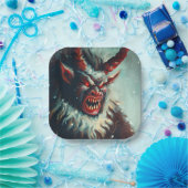 WeihnachtsKrampus 3 Pappteller (Party)