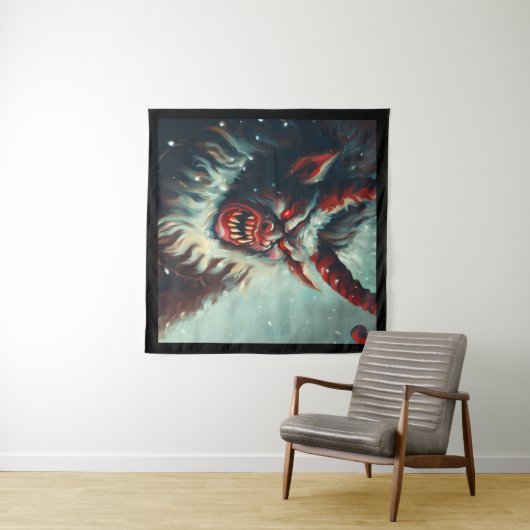 WeihnachtsKrampus 3 Wandteppich (Beispiel (Horizontal))