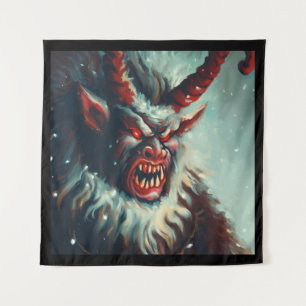 WeihnachtsKrampus 3 Wandteppich