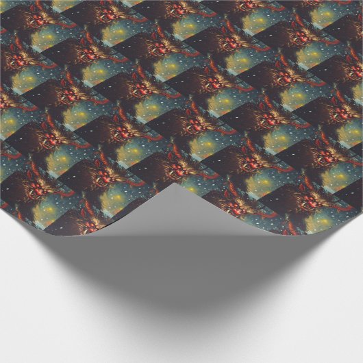 WeihnachtsKrampus 4 Geschenkpapier (Ecke)