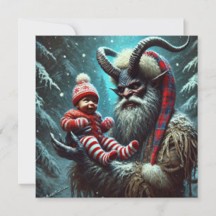 WeihnachtsKrampus Feiertagskarte