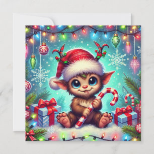 WeihnachtsKrampus Feiertagskarte