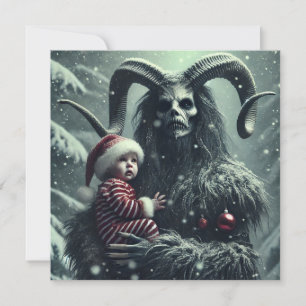 WeihnachtsKrampus Feiertagskarte