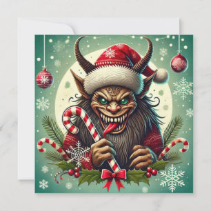WeihnachtsKrampus Feiertagskarte