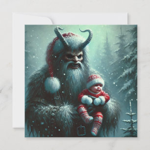 WeihnachtsKrampus Feiertagskarte