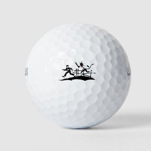 Weihnachtskrampus Golfball (Vorderseite)