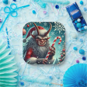 WeihnachtsKrampus Pappteller (Party)