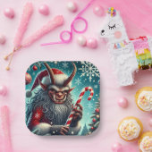 WeihnachtsKrampus Pappteller (Party)