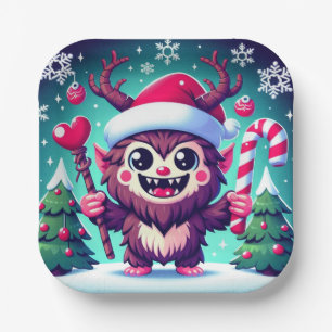 WeihnachtsKrampus Pappteller