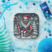 WeihnachtsKrampus Pappteller (Party)