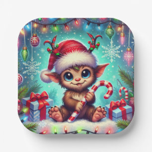 WeihnachtsKrampus Pappteller