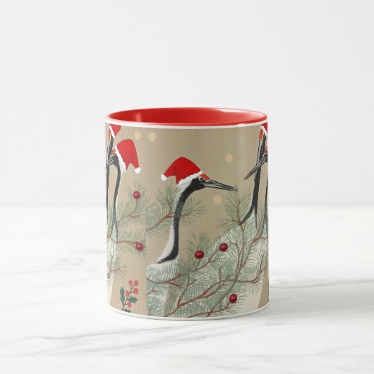 Weihnachtskrane Tasse (Zentrum)