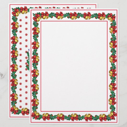 Weihnachtskranke und Garland Letterhead (Vorne/Hinten)