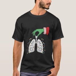 Weihnachtskrankenschwester Atmungstherapeut Lungen T-Shirt