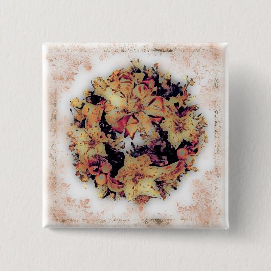 WeihnachtsKranz #3 Button (Vorderseite)