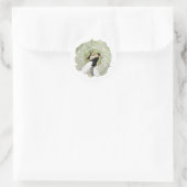 Weihnachtskranz-Aufkleber Runder Aufkleber (Tasche)