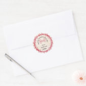 Weihnachtskranz aus eigener Liebe Runder Aufkleber (Umschlag)