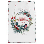 Weihnachtskranz Bullfinch & Weihnachtsweihe Mittlere Geschenktüte (Vorderseite)