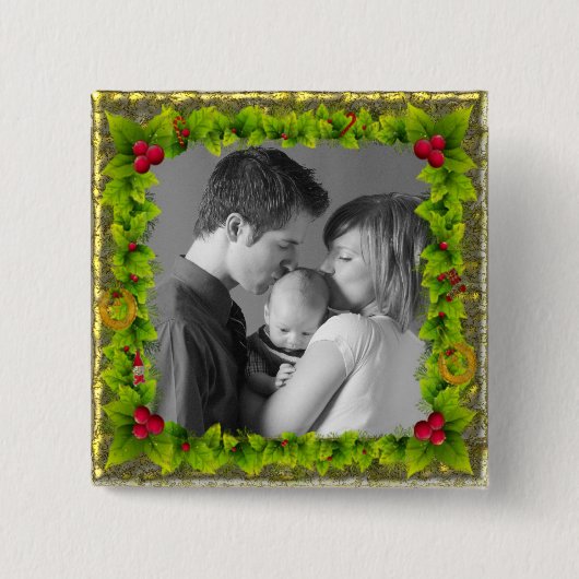 WeihnachtsKranz Button (Vorderseite)