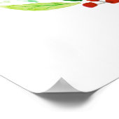 Weihnachtskranz Christliche Verse Poster (Ecke)