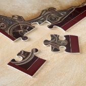 Weihnachtskranz Cogs Candles Custom Steampunk Puzzle (Seite)