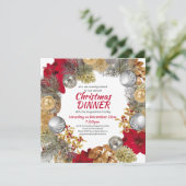 Weihnachtskranz CORPORATE Einladung (Stehend Vorderseite)