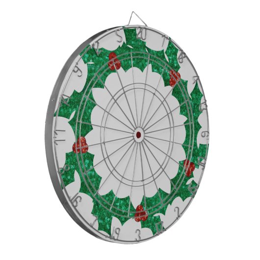 Weihnachtskranz Dartscheibe (Vorderseite Links)