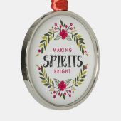 WeihnachtsKranz, der Geist helle Verzierungen Ornament Aus Metall (Rechts)