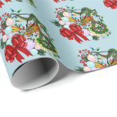 Weihnachtskranz des chinesischen Drachen Geschenkpapier (Rolleneckpunkt)